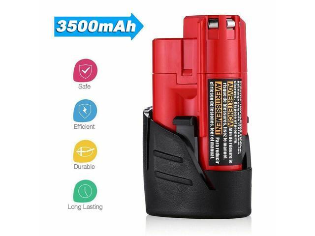 VANON For Milwaukee M12 Lithium 12V 3.5Ah Compact Battery Pack 48-11-2420 48-11-2430 48-11-2402 48-11-2401 48-11-2411 Cordless