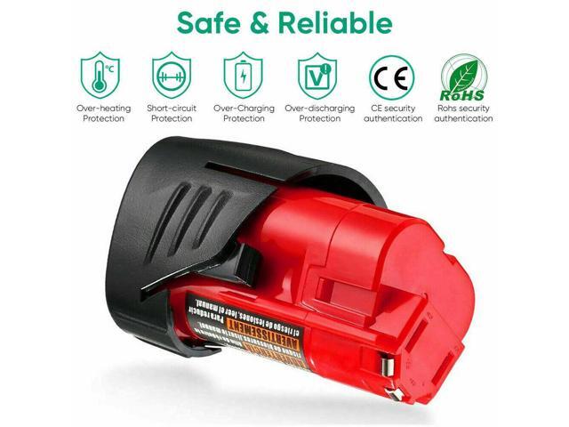 VANON For Milwaukee M12 Lithium 12V 3.5Ah Compact Battery Pack 48-11-2420 48-11-2430 48-11-2402 48-11-2401 48-11-2411 Cordless