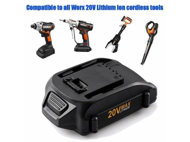 2Pack for Worx WA3520 Power Share 3.0AH Battery 20V WA3525 WA3520 WG166 WG151s WG155s