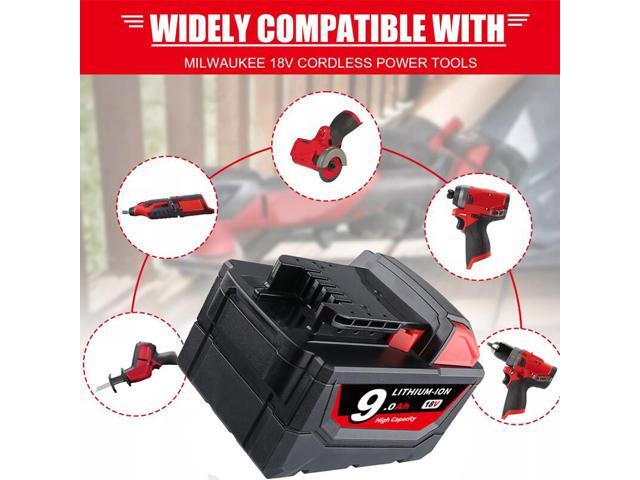 VANON Replace for MILWAUKEE M18 Battery 18V 9000mAh Li-ion 48-11-1890 48-11-1850 48-11-1828 48-11-1820 48-11-1815