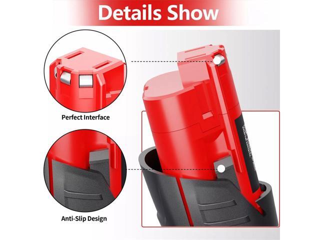 VANON for Milwaukee M12 12 Volt 3.5Ah Lithium Ion Battery 48-11-2420 48-11-2401 48-11-1815