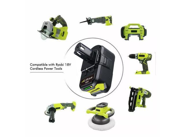 Vanon 2X 5.0Ah Battery & Charger for Ryobi P108 P106 18V One+Plus High Capacity Lithium Battery P102 P103 P104 P105 P107 P109