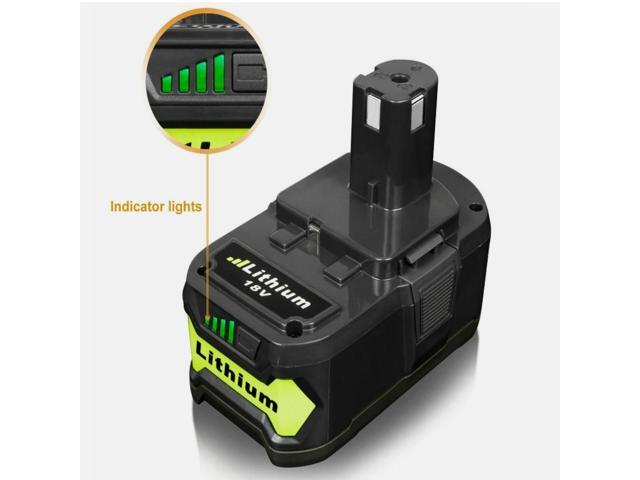 Vanon 2X 5.0Ah Battery & Charger for Ryobi P108 P106 18V One+Plus High Capacity Lithium Battery P102 P103 P104 P105 P107 P109