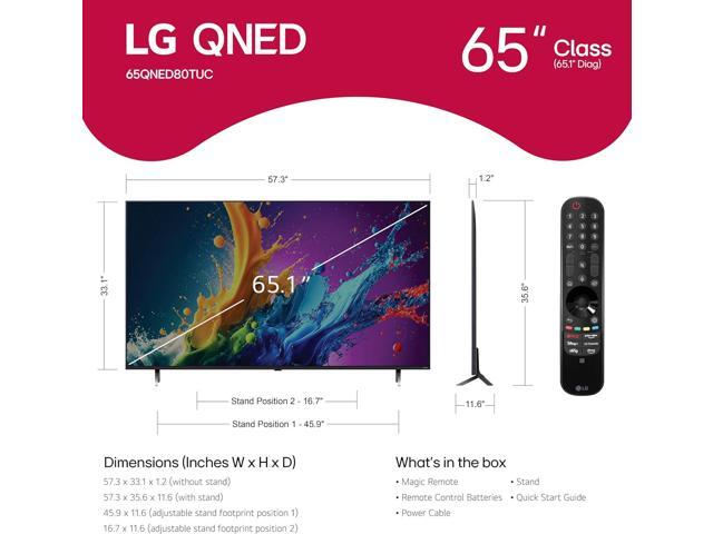 LG - 65” Class 80 Series QNED 4K UHD Smart webOS TV (2024) - image 3