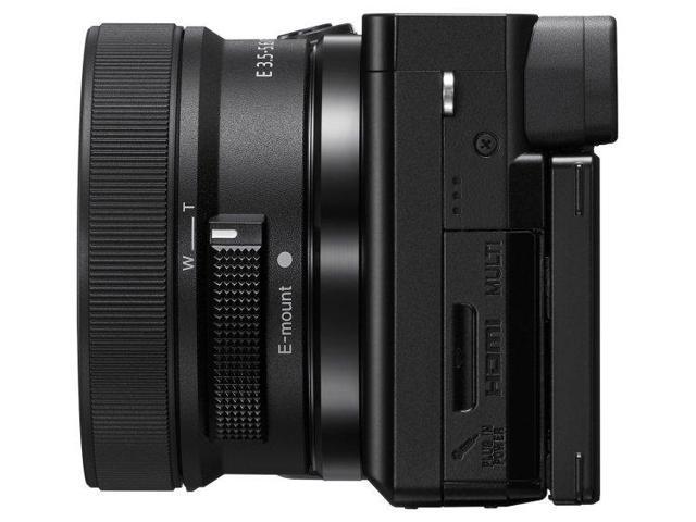 Sony - Alpha 6100 APS-C Mirrorless Camera 4K Video Camera with E PZ 16-50mm + 55-210 Lenses Bundle - Black - image 4