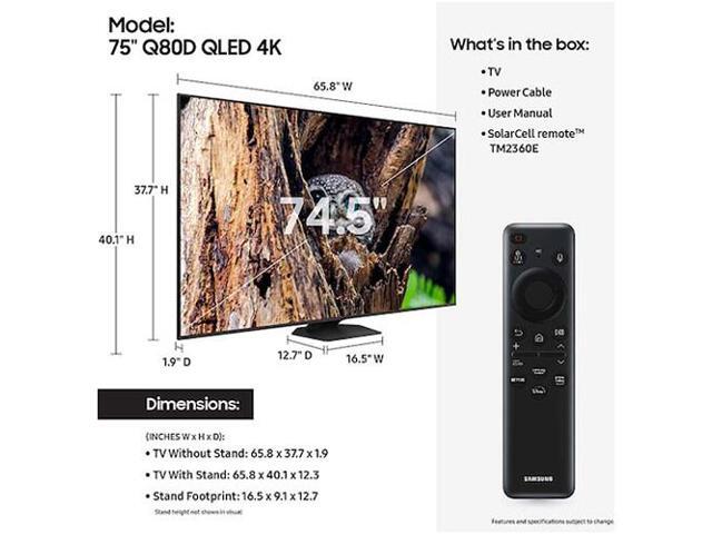 Samsung - 75” Class QN80F Series Neo QLED Mini LED 4K UHD SamsungVision AI Smart Tizen TV (2025) - image 6