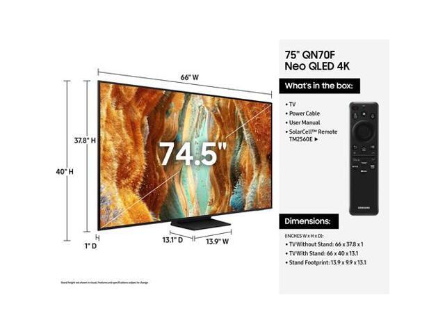 Samsung - 75” Class QN70F Series Neo QLED Mini LED 4K UHD SamsungVision AI Smart Tizen TV (2025) - image 6