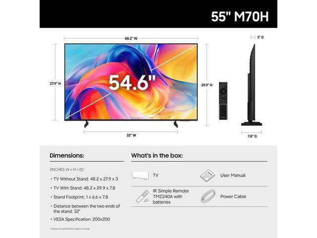 Samsung - 55" Class M70H Series Mini LED 4K UHD SamsungVision AI Smart Tizen TV (2026) - image 6