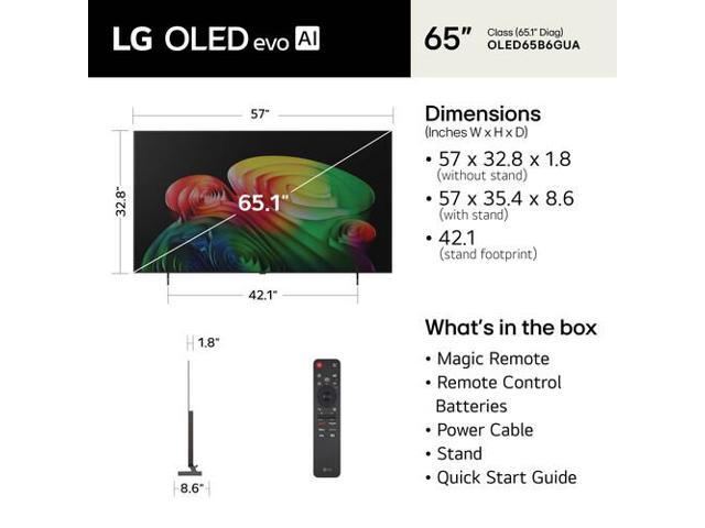 LG - 65" Class B6 Series OLED AI 4K Smart webOS TV  (2026) - image 6