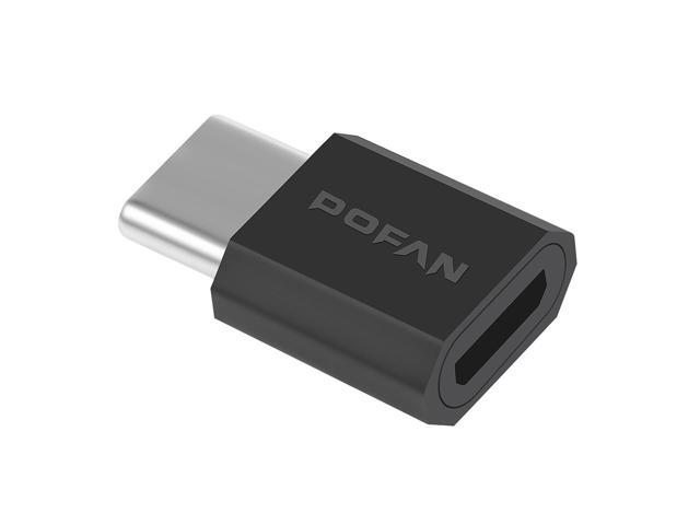 2Pcs USB-C (male) to Micro USB Adapter (female), Converts USB Type-C input to Micro USB, MacBook Air, Nexus and Other Type-C Devices, and More