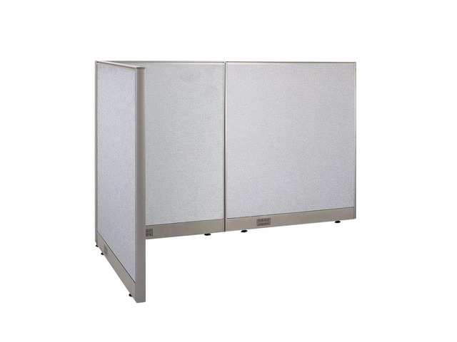 GOF L-Shaped Office Partition Set, Freestanding Privacy Wall/ Cubicle/ Workstation/ Room Divider (36'D x 66'W x 48'H)