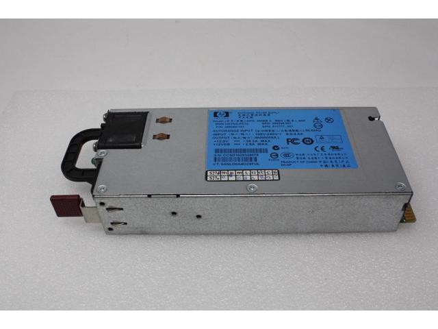 HP 511777-001 460 Watt Ac Common Slot (Cs) Gold Hot-Plug Power Supply - Does Not Support Power Discovery Services (Black Plug) - 92% Efficiency,...
