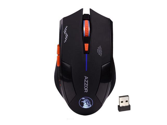 AZZOR Rechargeable Wireless Illuminate Computer Mouse Mice Laser Gaming 2.4G Gamer Silence Lithium Battery Build-in