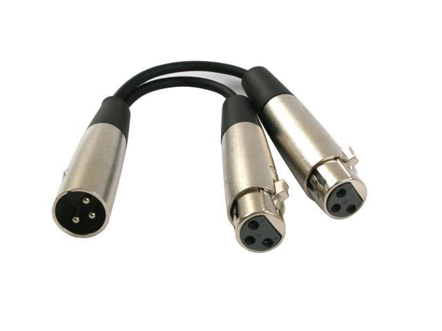 HOSA - YXF-119 - Y Cable - Dual XLR3F to XLR3M - 6 in