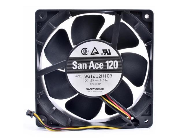 9G1212H103 12cm 120x120x38mm 12V 0.38A 12038 large air volume cabinet cooling fan