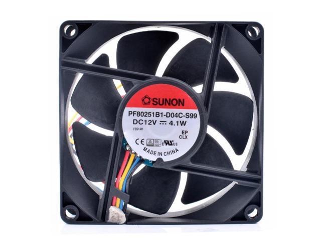 PF80251B1-D04C-S99 8cm 8025 80x80x25mm 12V 4.1W 4 line server chassis CPU cooling fan