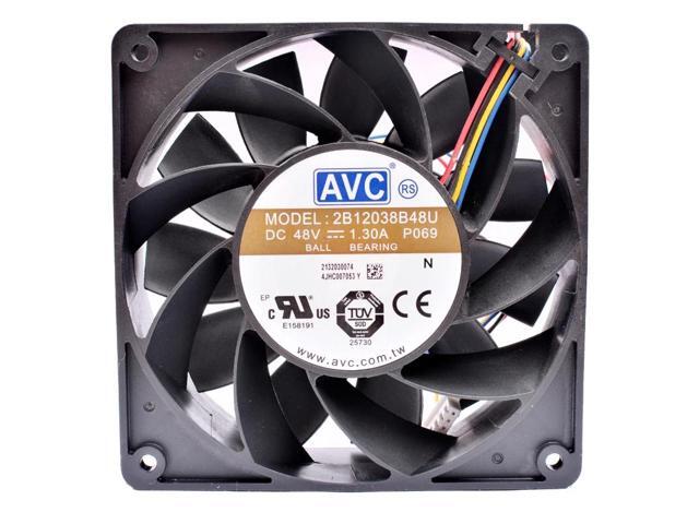 2B12038B48U 120mm 120x120x38mm 12cm DC48V 1.30A 4-line high-volume cooling fan for server cabinet