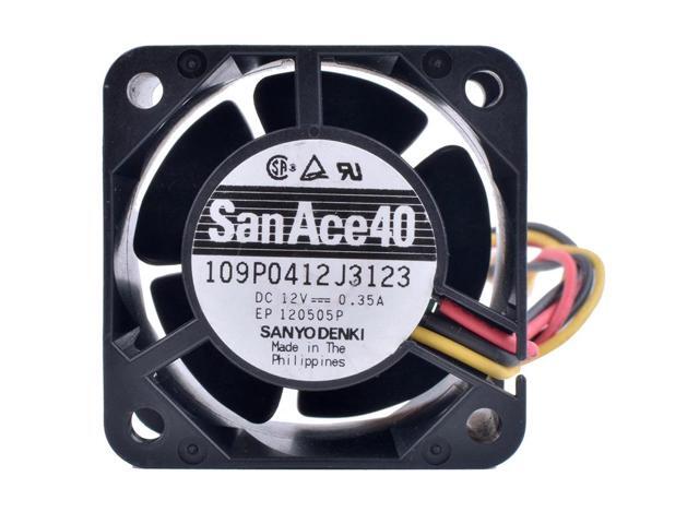 109P0412J3123 4cm 4028 40mm fan 12V 0.35A Double Ball Bearing Server Frequency Converter Cooling Fan