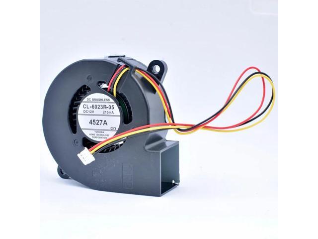 CL-6023R-05 60x60x23mm 60mm fan DC12V 210MA 4527A Turbo blower cooling fan suitable for projectors and retrofit cooling