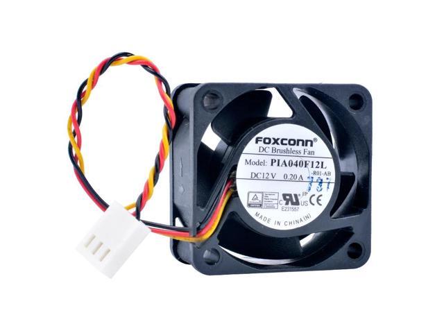 PIA040F12L 4cm 40mm fan 4020 40x40x20mm DC12V 0.20A 3 lines dual ball bearing speed detection CPU high air volume cooling fan