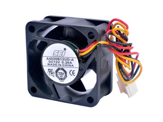 A4020B12UD-A 4cm 4020 40mm fan 40x40x20mm DC12V 0.20A 3 lines Speed monitoring Suitable for CPU/router switch cooling fan
