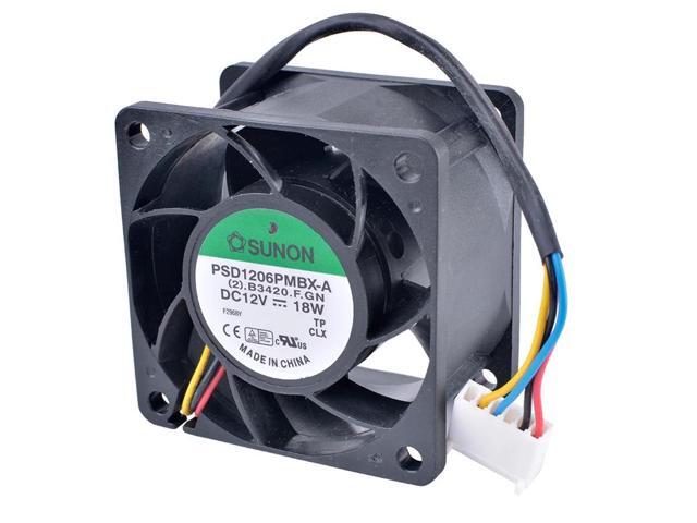 PSD1206PMBX-A 6cm 60mm fan 6038 12V 18W Double ball bearing large air volume server cooling fan