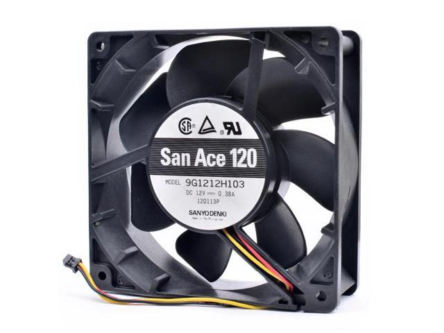 9G1212H103 12cm 120x120x38mm 12V 0.38A 12038 large air volume cabinet cooling fan
