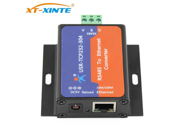 USR-TCP232-304 RS485 Serial to Ethernet Converter RS 485 to TCP/IP Ethernet Server Converter Module Support DHCP/DNS