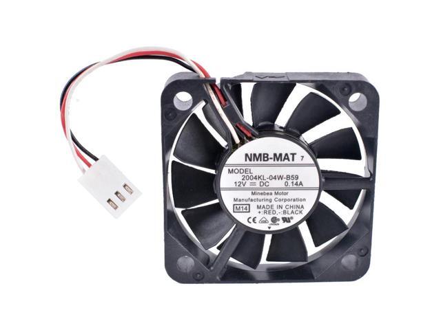 2004KL-04W-B59 5cm 5010 50x50x10mm 12V 0.14A Double ball bearing 3-wire cooling fan