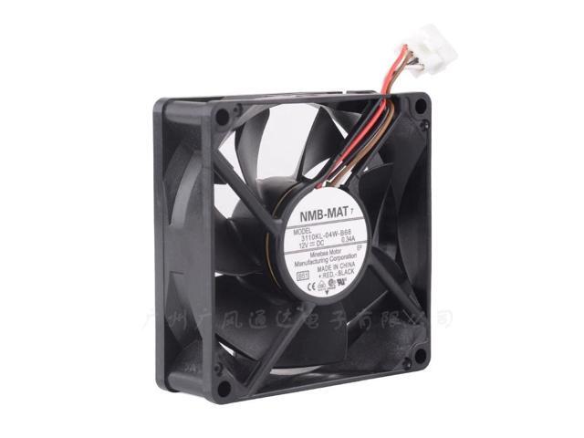 3110KL-04W-B66 80mm fan 80x80x25mm 8025 DC12V 0.34A 4-wire cooling fan for refrigerator and freezer