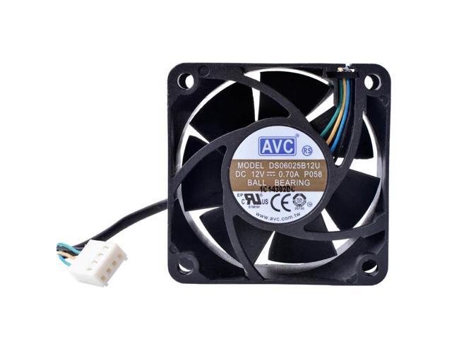 COOLING REVO DS06025B12U 12V 0.70A 60mm 60x60x25mm fan Computer CPU 4 wire 4pin double ball bearing large air volume cooling fan