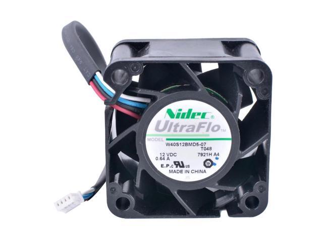 W40S12BMD5-07 4cm 40mm fan 4028 12V 0.64A 4-wire 4pin air volume server power cooling fan