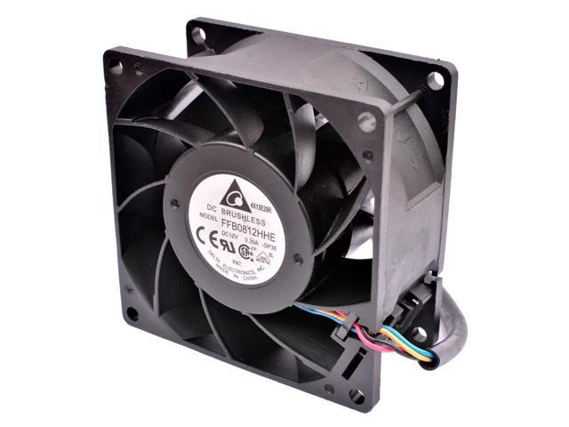 FFB0812HHE 8cm 8038 80mm fan 80x80x38mm DC12V 0.30A server low speed mute cooling fan