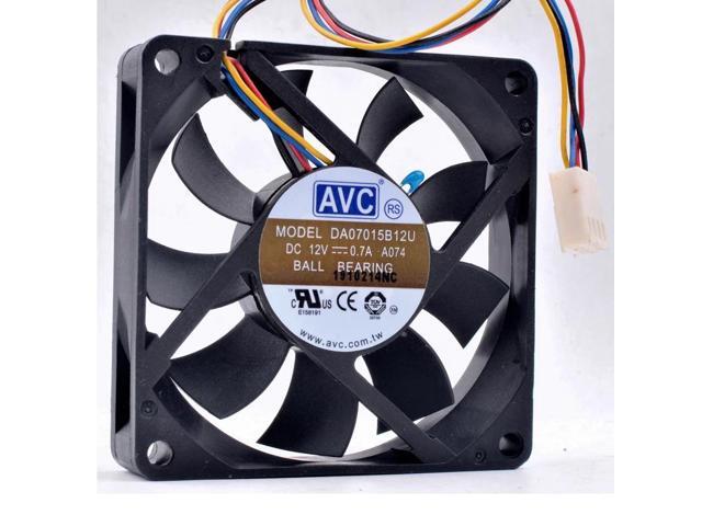 DA07015B12U 7cm 70mm fan 12V 0.70A 4 lines pwm computer chassis CPU cooling fan