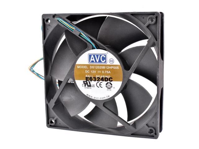 DS12025B12H 12cm 120mm fan 12025 12V 0.75A Double ball bearing 4pin PWM computer CPU cooler cooling fan