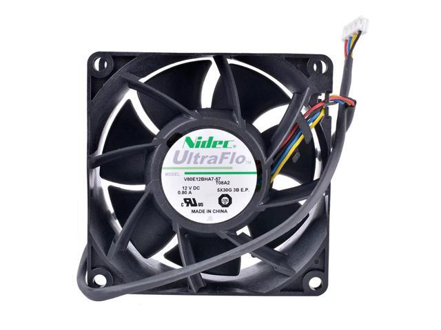 V80E12BHA7-57 8cm 80mm fan 8038 80x80x38mm 12V 0.80A Double ball bearing air volume server cooling fan