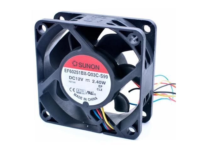 EF60251BX-Q03C-S99 6cm 6025 60x60x25mm 60mm fan DC12V 2.40W 4 lines pwm computer case CPU cooling fan