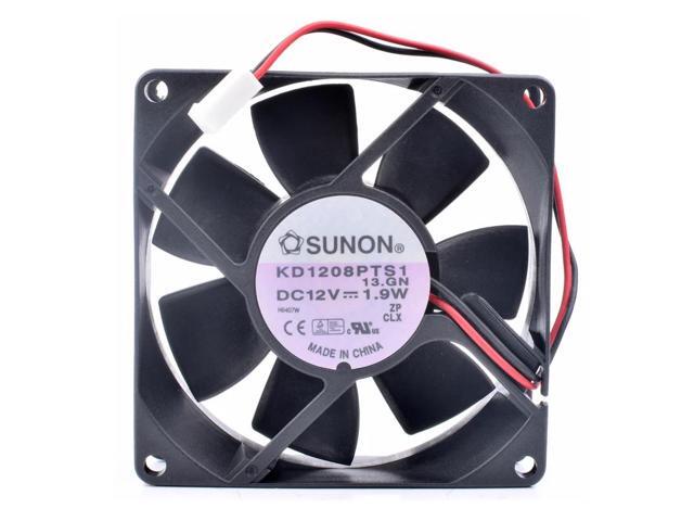 KD1208PTS1 8025 8cm 80x80x25mm 12V 1.9W computer chassis power cooling fan