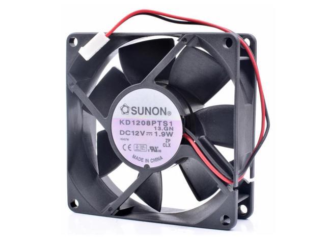 KD1208PTS1 8025 8cm 80x80x25mm 12V 1.9W computer chassis power cooling fan