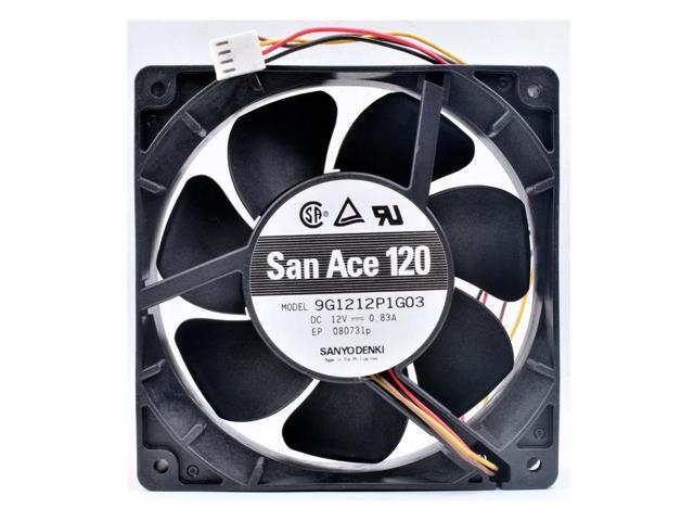 9G1212P1G03 12cm 12038 120x120x38mm 12V 0.83A server chassis large air volume cooling fan