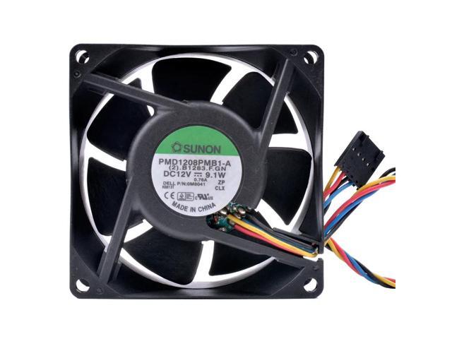 PMD1208PMB1-A 8cm 80mm fan 8038 12V 9.1W Double ball bearing server large air volume cooling fan