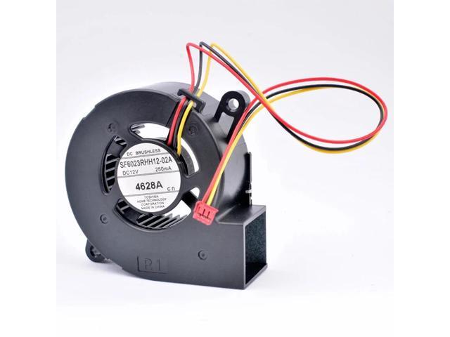 SF6023RHH12-02A 60x60x23mm 60mm fan DC12V 250MA 4628A Turbo blower cooling fan suitable for projectors and retrofit cooling