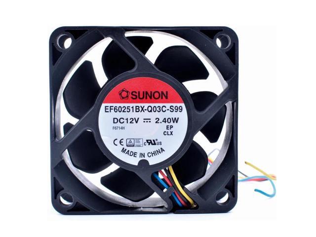 EF60251BX-Q03C-S99 6cm 6025 60x60x25mm 60mm fan DC12V 2.40W 4 lines pwm computer case CPU cooling fan