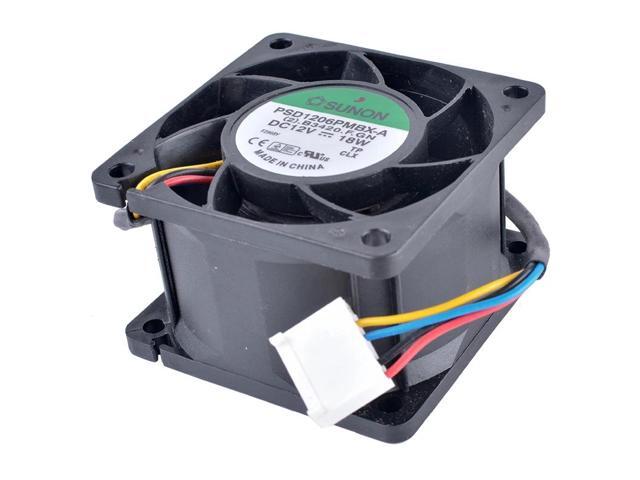 PSD1206PMBX-A 6cm 60mm fan 6038 12V 18W Double ball bearing large air volume server cooling fan