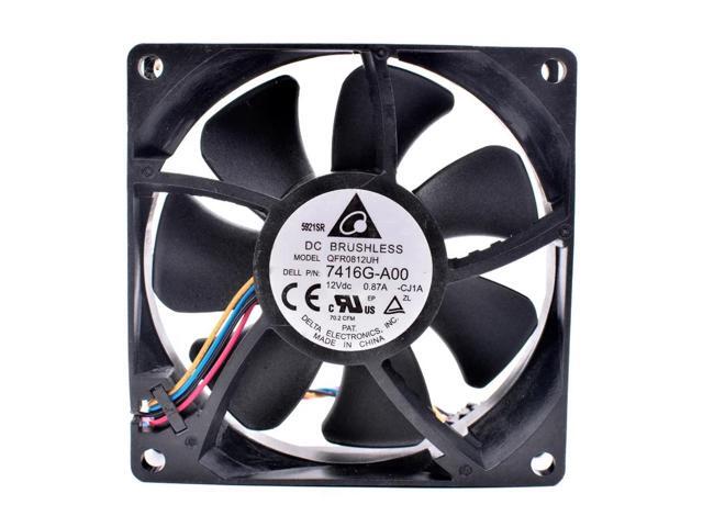 QFR0812UH 7416G-A00 8cm 8025 80mm fan DC12V 0.87A server chassis CPU cooling fan