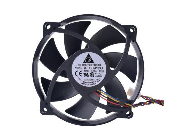 AFC0912D 90X90X25mm 12V 0.46A computer CPU cooler fan 4pin PWM speed adjusting cooling fan