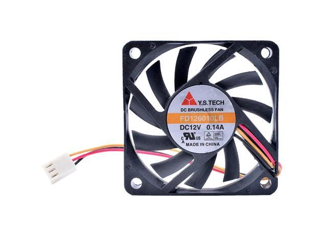 FD126010LB 6cm 60mm 6010 12V 0.14A Computer CPU 3pin Silent Cooling Fan