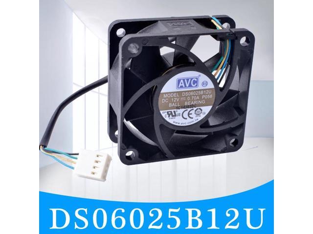 COOLING REVO DS06025B12U 12V 0.70A 60mm 60x60x25mm fan Computer CPU 4 wire 4pin double ball bearing large air volume cooling fan