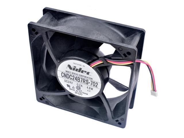 CNDC24B7RS-702 12cm 120mm fan 120x120x38mm DC24V 0.20A 4.8W 3 lines, double ball bearing, silent inverter server cooling fan