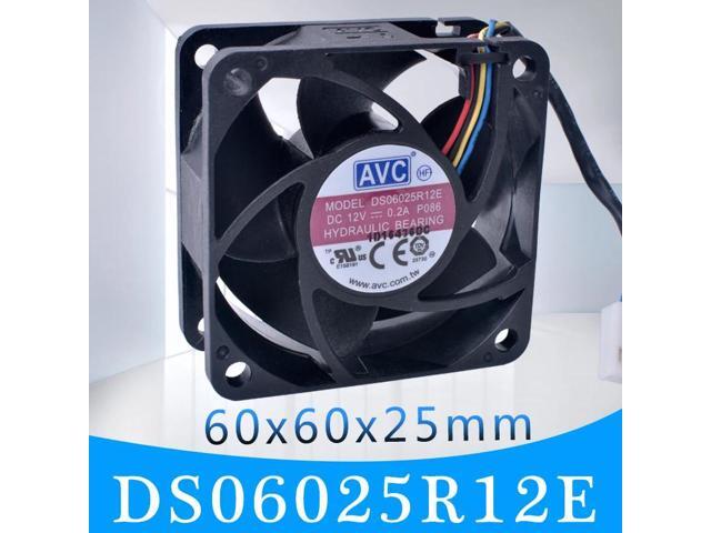 DS06025R12E 60mm fan 6025 60x60x25mm 12V 0.20A Four-wire PWM ultra-quiet cooling fan